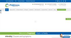 Desktop Screenshot of progenesisivf.com
