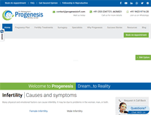 Tablet Screenshot of progenesisivf.com